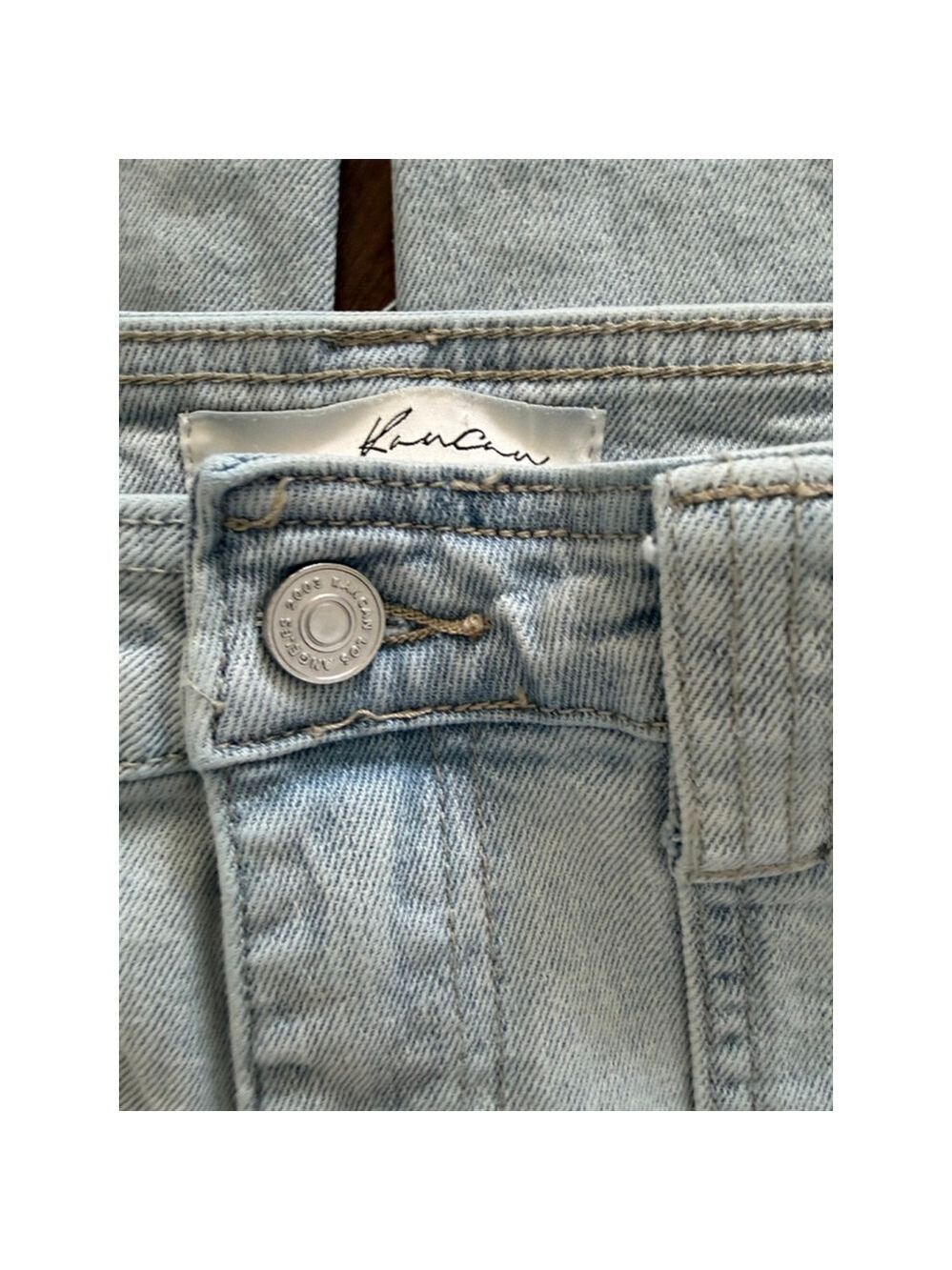 KanCan Light Blue Straight Leg Jeans Juniors 9 - Picture 4 of 8